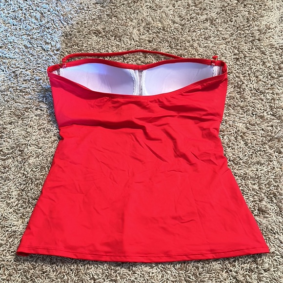 Lauren Ralph Lauren- Red Tankini Top- Size 12 - Picture 5 of 5